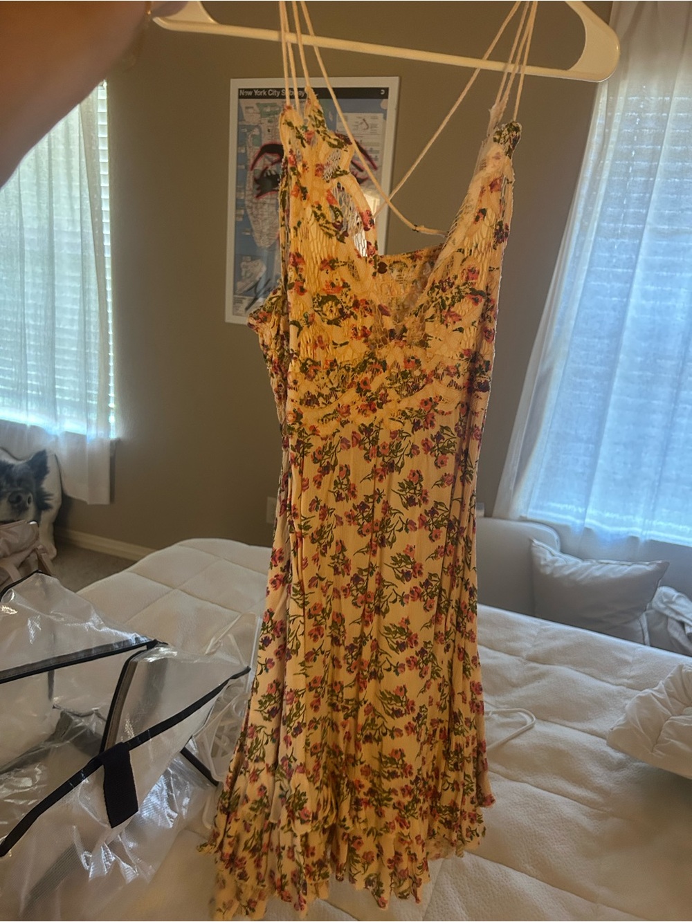 Free People Adella Slip Mini Dress
